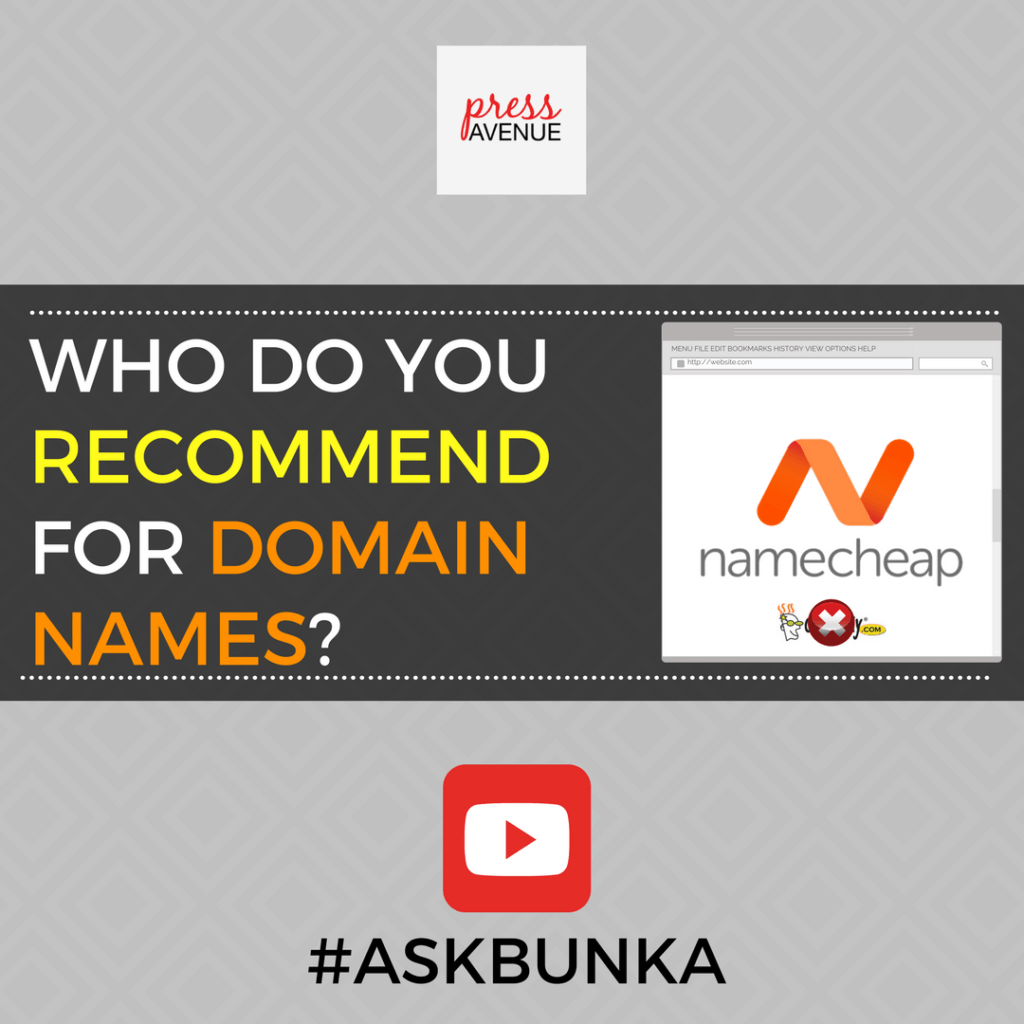 Recommend Domain Names: Who Do You Recommend for Domain Names? #AskBunka Episode 19 - Instagram